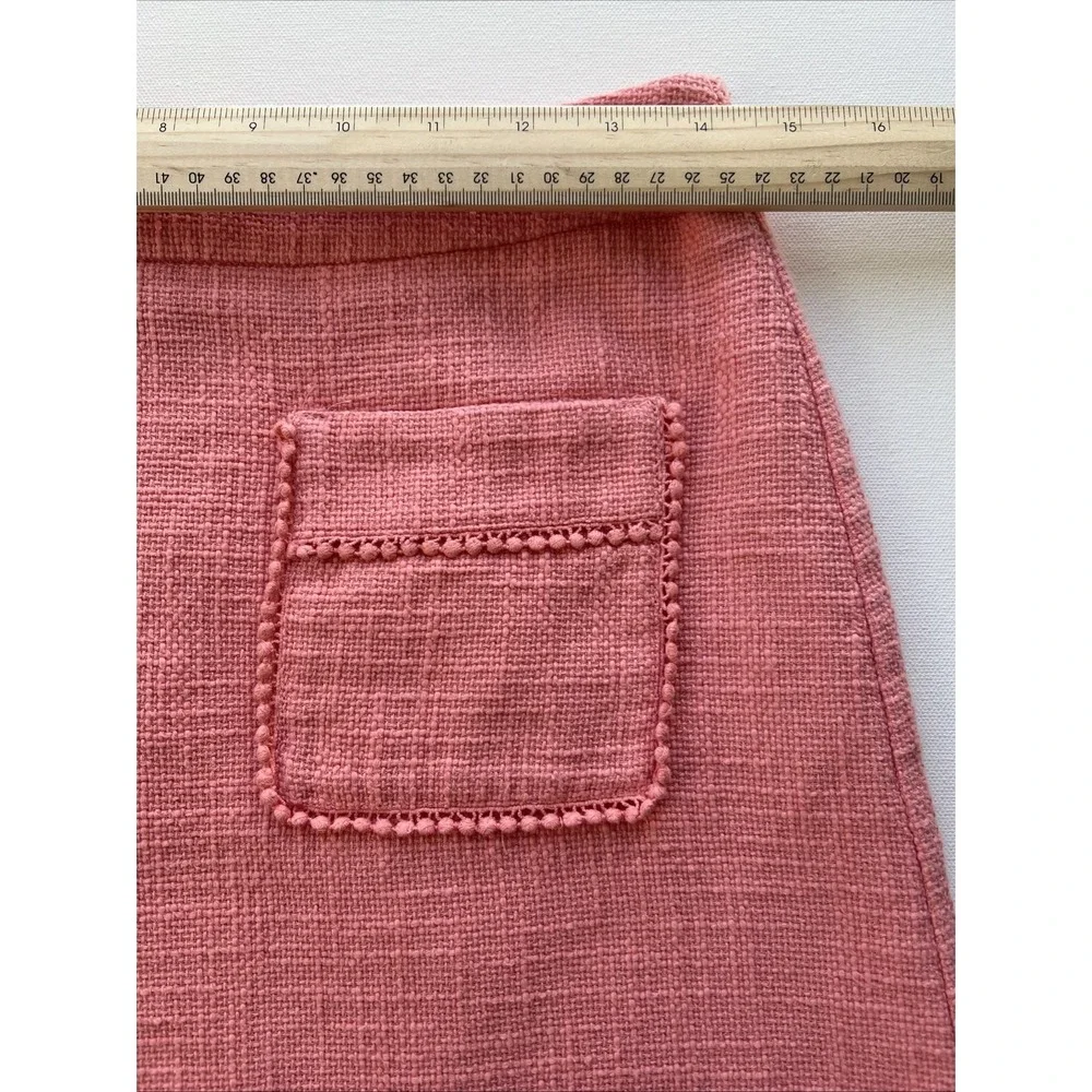 Ann Taylor Skirt LOFT Womens 4 Pink Lace Mini Lined Patch Pocket Feminine Chic